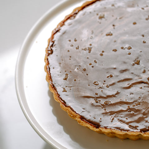 Artisanal Dark Chocolate & Praline Tart  (Delivered Seperately within 24hrs)