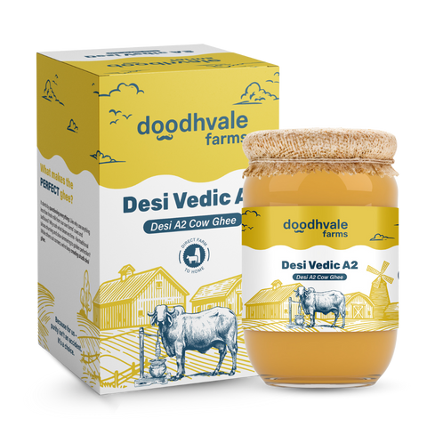Cow A2 Vedic Desi Ghee (Delivered Separately Next Day)