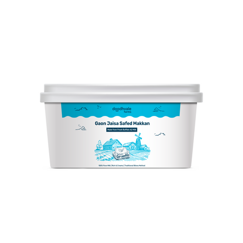 Fresh White Butter (Safed Makkhan) (Delivered Separately Next Day)