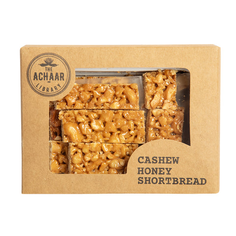 Cashew Honey Shortbread (Cashew Chikki)