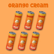 Quenzy Orange cream Prebiotic soda (Pack of 3 )