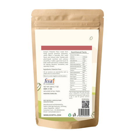 Ecotyl Pistachio Flour | Gluten Free | Healthy Baking Flour | 200g