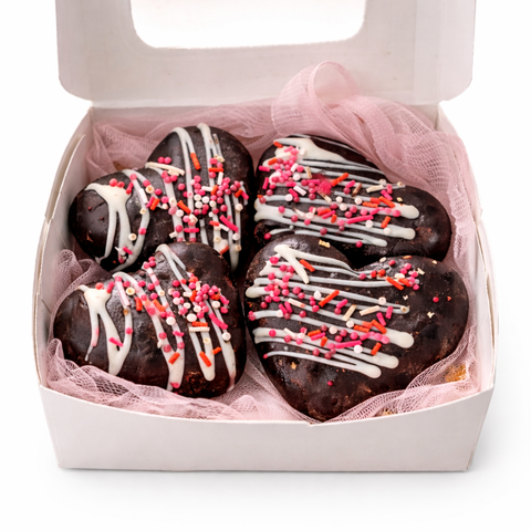 Mini Melted Chocolate Heart Brownies