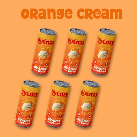 Quenzy Orange cream Prebiotic soda  250ml