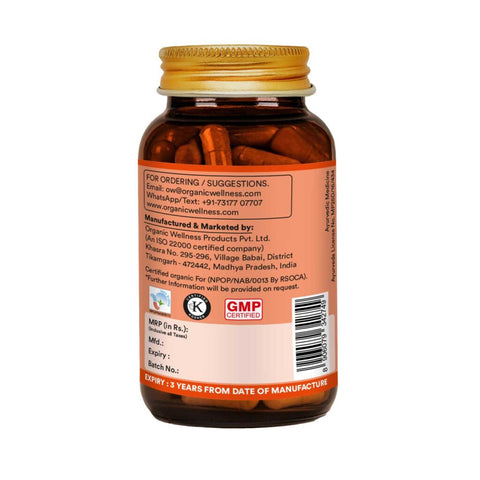 Organic Wellness Ginger 90 Capsules