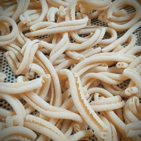 Strozzapreti - Wholewheat & Semolina (Eggless)