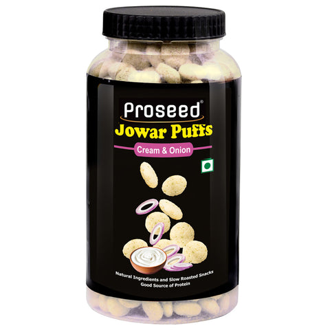 Proseed Jowar Puffs Cream Onion Jar 150g