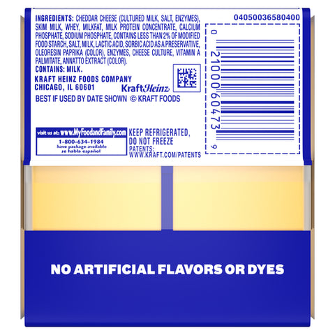 Kraft Cheese Slice Big 12 Slices x 1 Box