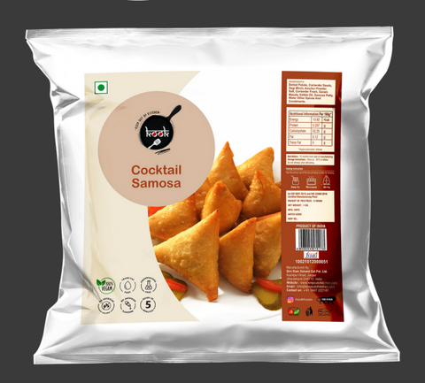 Cocktail Samosa (Cheese Capsicum, Corn Capsicum) 25 grams