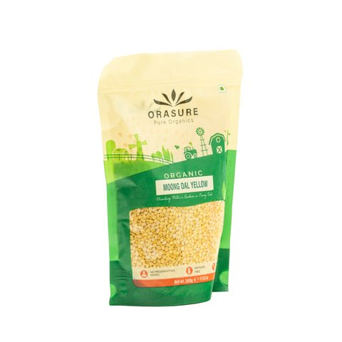 Orasure Organics Moong Dal Split (Yellow)