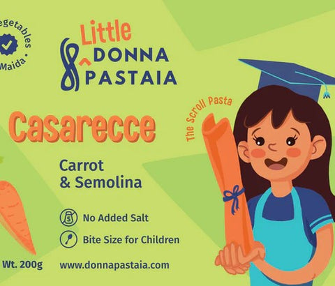 Little Casarecce 'The Scroll' | Carrot & Semolina Pasta