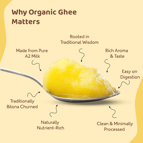 Umanac Organic A2 Bilona Cow Ghee 500ml