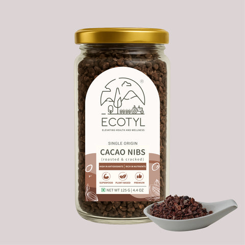 Ecotyl Cacao Nibs | Crunchy & Nutritious | High in Magnesium | 125g