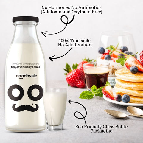 Cow Milk Premium - Glass Bottle (Delivered Separately Next Day)