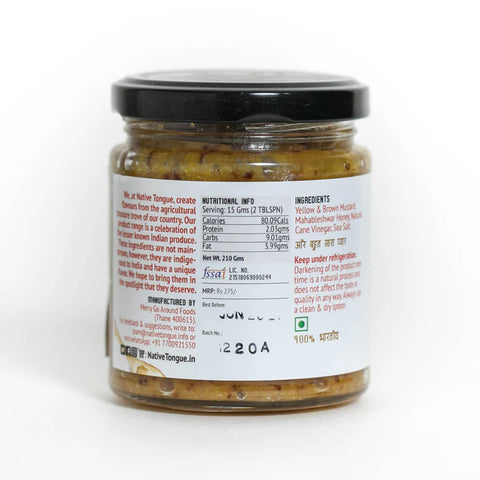 Native Tongue Whole Grain Honey Mustard 200 grams