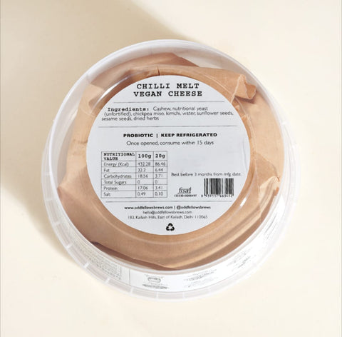 Vegan Cultured Cheese Chilli Melt