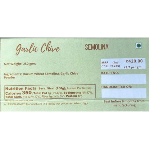 Donna Pastaia Spaghetti | Garlic Chives 250 grams
