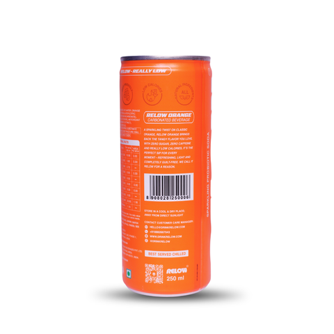 Relow Orange Sparkling Probiotic Soda