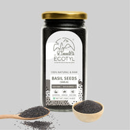 Ecotyl Basil Seeds | Sabja Seeds | Rich in Omega-3 & Fibre | Det200g