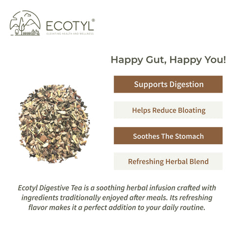 Ecotyl Digestive Tea | Gut Health | Herbal Tea  | 60g