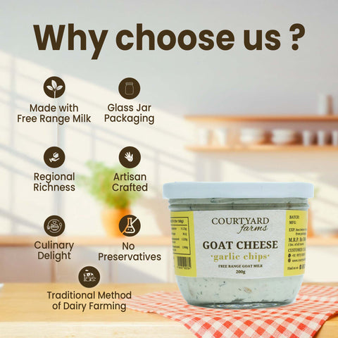 Goat Cheese Garlic Chips (Delivered Separately Next Day)