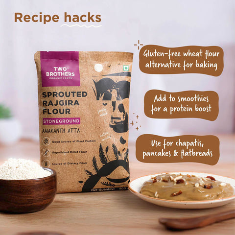 Sprouted Rajgira Atta 500g | High-Protein Amaranth Flour