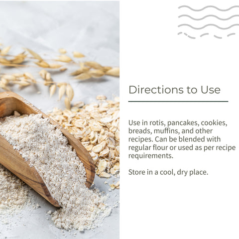 Ecotyl Oats Flour | Wholesome Flour | High Fibre | 500g