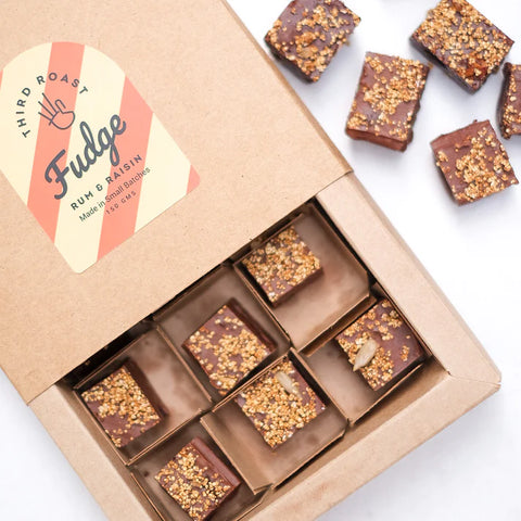Third Roast Rum & Raisin Fudge (Seasonal) 150 grams