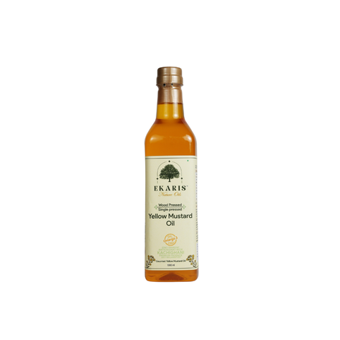 Wood Pressed Yellow Mustard Oil - 1 Liter