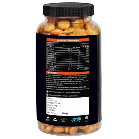 Proseed Jowar Puffs Peri Peri Jar 150g