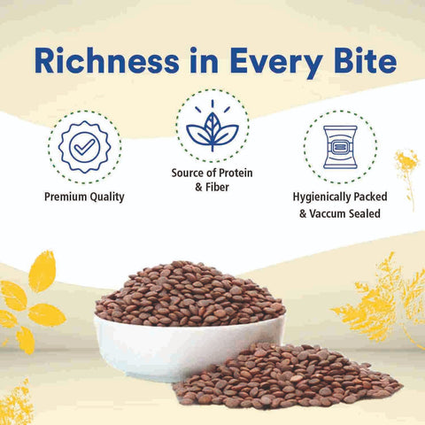 Organic Wellness Masoor Whole 450 grams