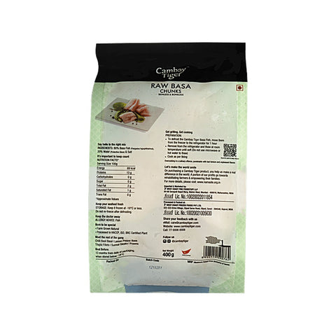 Cambay Tiger Basa Fish - Chunks 400g