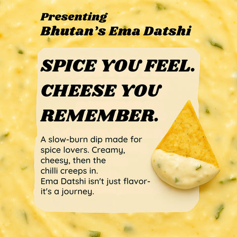 Eat Atlas Bhutan’s Ema Datshi with Lavash Chips 100 grams + 60 grams