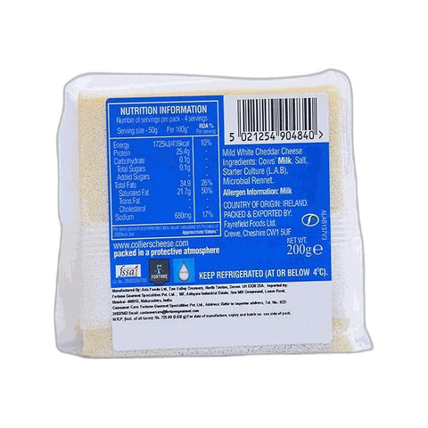 Colliers Cheddar White 200g