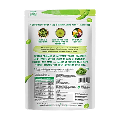 Pluckk Frozen Edamame Beans