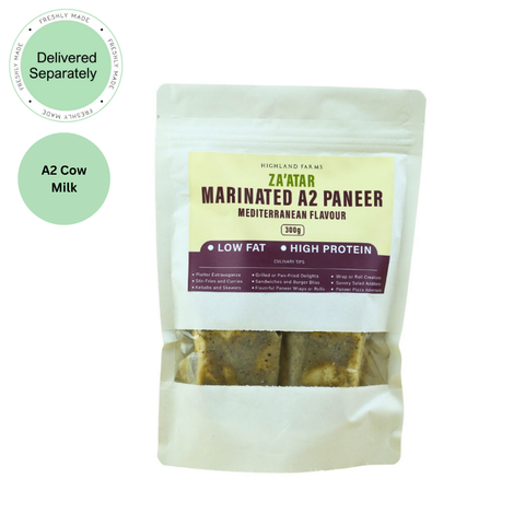 Marinated A2 Low Fat Paneer Za'atar (Delivered Separately Next Day)