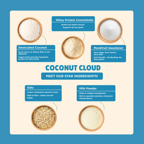 Everyday Protein Oats | Coconut Cloud | Pack of 1