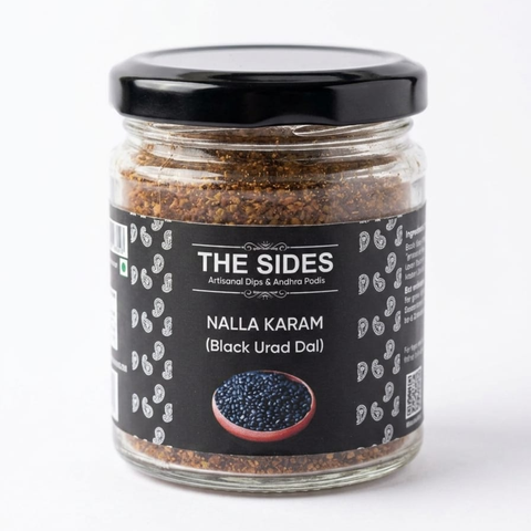 Nalla Karam – Fiery Black Urad Chilli Podi from Andhra
