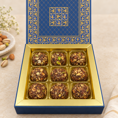 Shahi Sehat Laddoos (Dates Dryfruits & Seeds Laddoos) - 1 Box (Delivered Separately Next Day)
