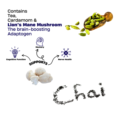 Lion’s Mane Brain Fuel Chai+