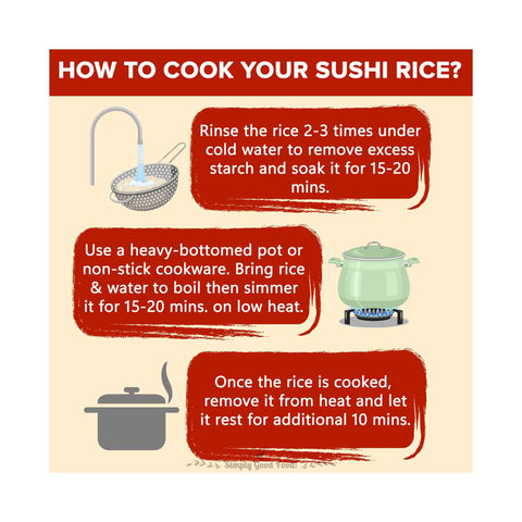 Urban Platter Short-Grain Sushi Rice, 300g (Sticky, Chewy & Aromatic )