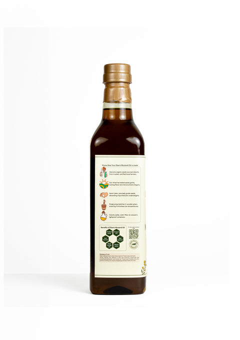 Wood Pressed Black Mustard Oil - 1 Liter