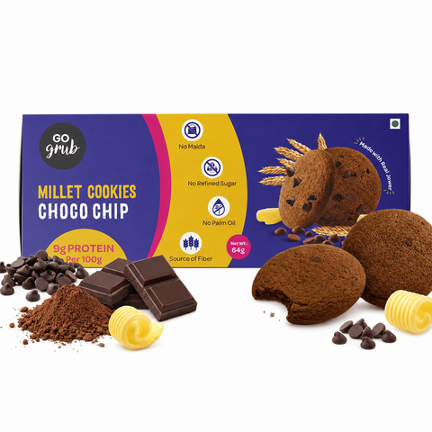 GoGrub Millet Choco Chip Cookies 64 grams