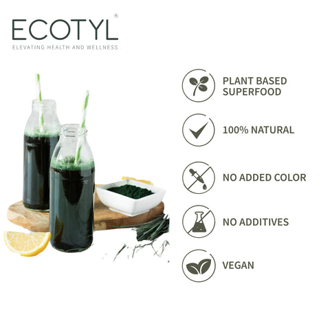 Ecotyl Spirulina Powder | Superfood | High Protein & Nutrients |200g