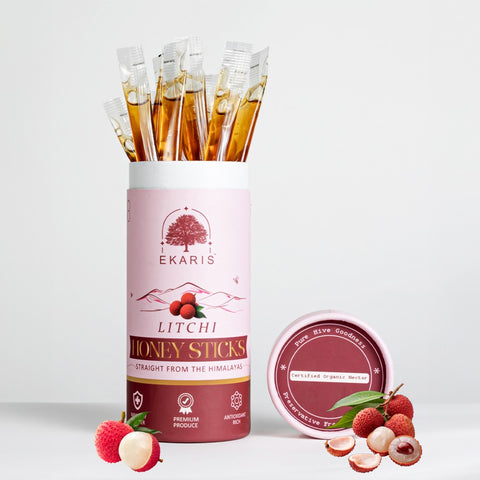 Honey Litchi Flavored Sticks | Pure & Natural - 15 pcs