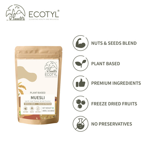 Ecotyl Muesli | Freeze Dried Fruits | Nuts Mix | 300g