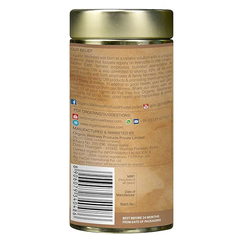 Tulsi Green Tea + Saffron (Tin) (Certified Organic)