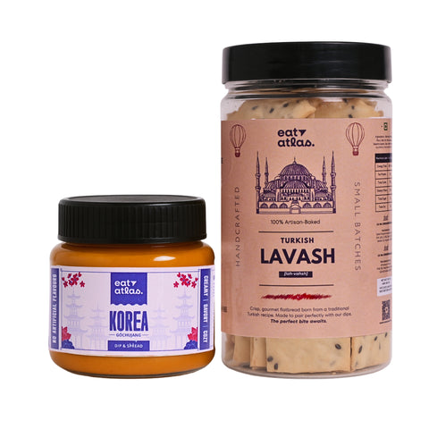 Korea’s Cheesy Gochujang with Lavash Chips