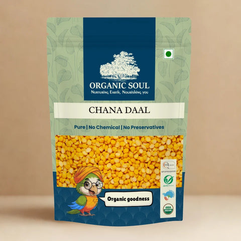 Organic Soul Organic Chana Dal – Unpolished | 500 g