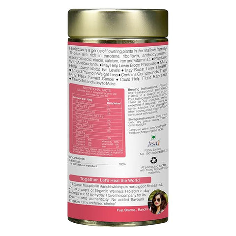 Organic Wellness Blossom Hibiscus (Tin) 100 grams